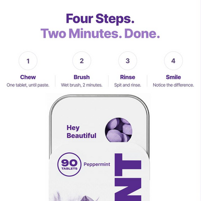 Purple Toothpaste Tablets